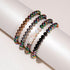 Arc-en-ciel Blanc | Licorne Argent | Bracelet d'expression en verre de sirène
